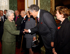 Mark Winer and Queen Elizabeth