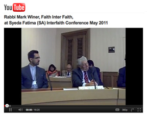 Rabbi Winer speaking at Syeda Fatima (SA) Conference 2011